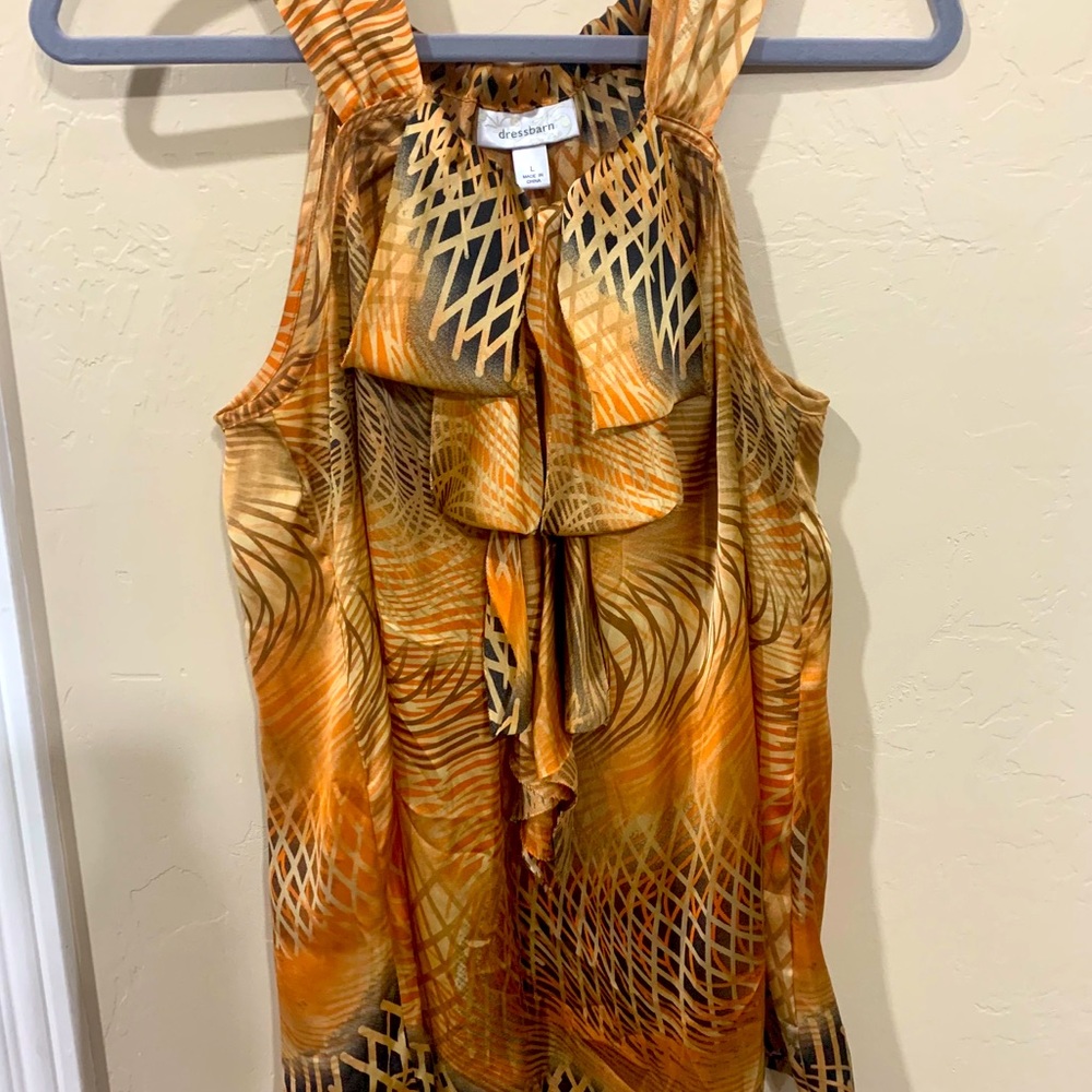Fun sleeveless dress shirt!